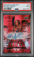 Dr. Britt Baker / DMD [Red Autograph] #17 2024 Upper Deck Allure AEW (PSA 9 MINT)