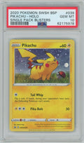 2020 Pokémon Swsh Black Star Promo #039 Pikachu - Holo Single Pack Blisters (PSA 10 GEM MINT)